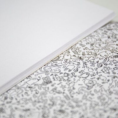 Libreta grande de algodón orgánico reciclado