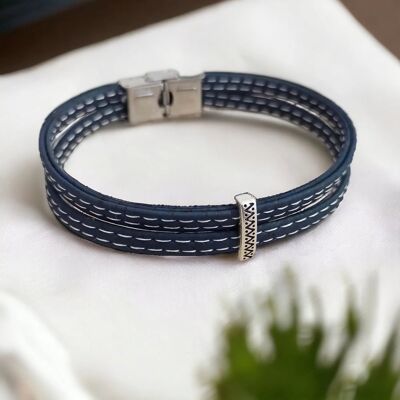 Bracciale in sughero Lucas - gioielli naturali da uomo realizzati in Francia
