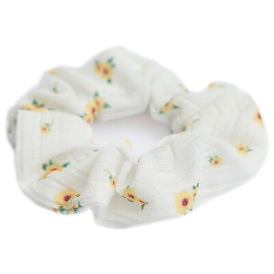 Scrunchie girasole bianco