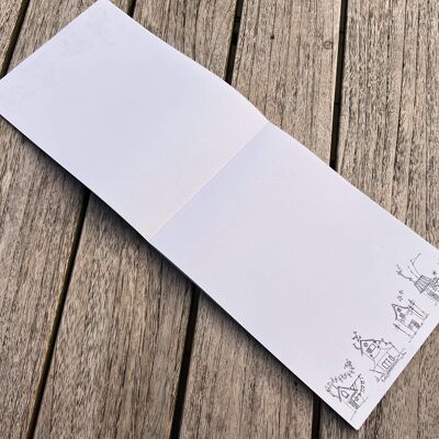 Bloc-notes A5 | Maisons hantées | Papier recyclé | 50 feuilles | non doublé