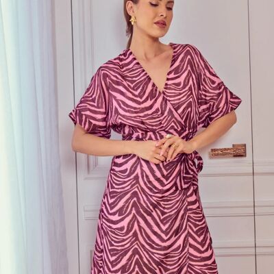 Printed wrap dress - 3024-2