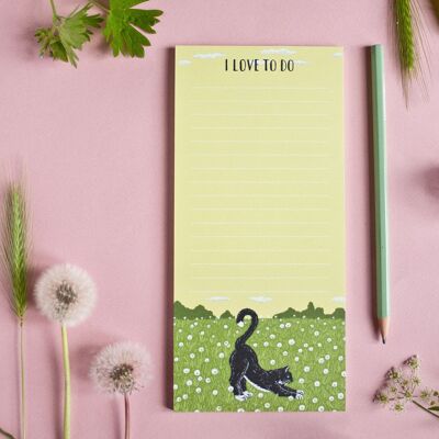 Notepad Cat & Dandelion (DIN long)