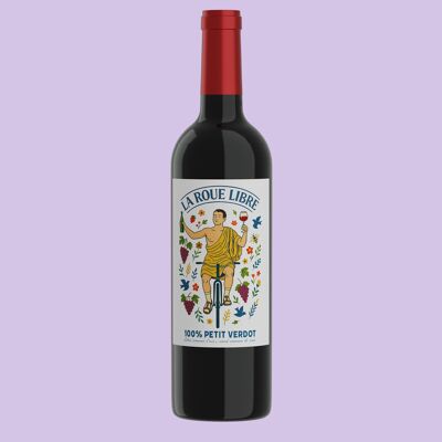 Red wine - La Roue Libre - Bordeaux - 100% Petit Verdot - 2020