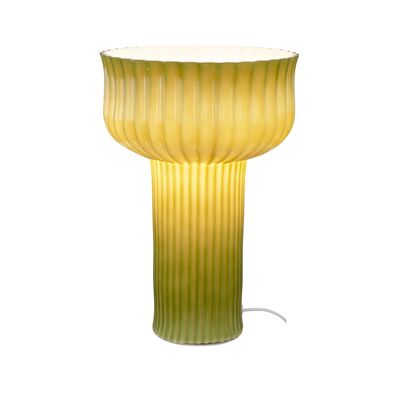 Lampe à poser grande taille en verre Némone