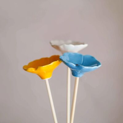 Mazzo di 3 fiori di papavero