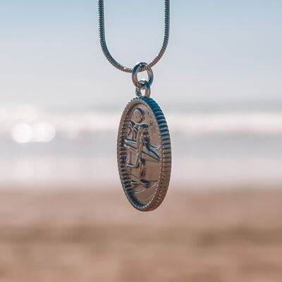 Collar Ocean Skategirl de plata