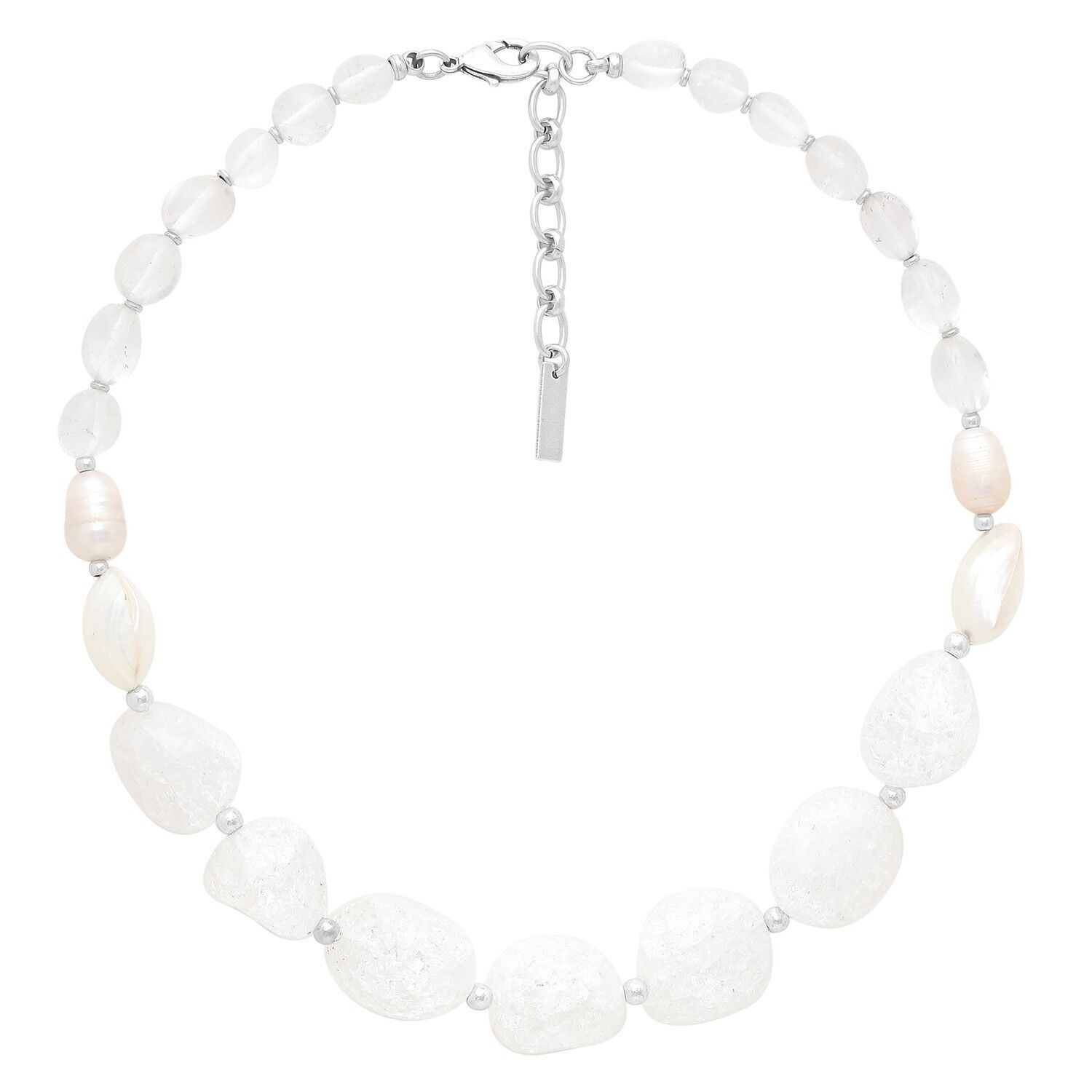 Collana corta in cristallo di rocca delle CICLADI