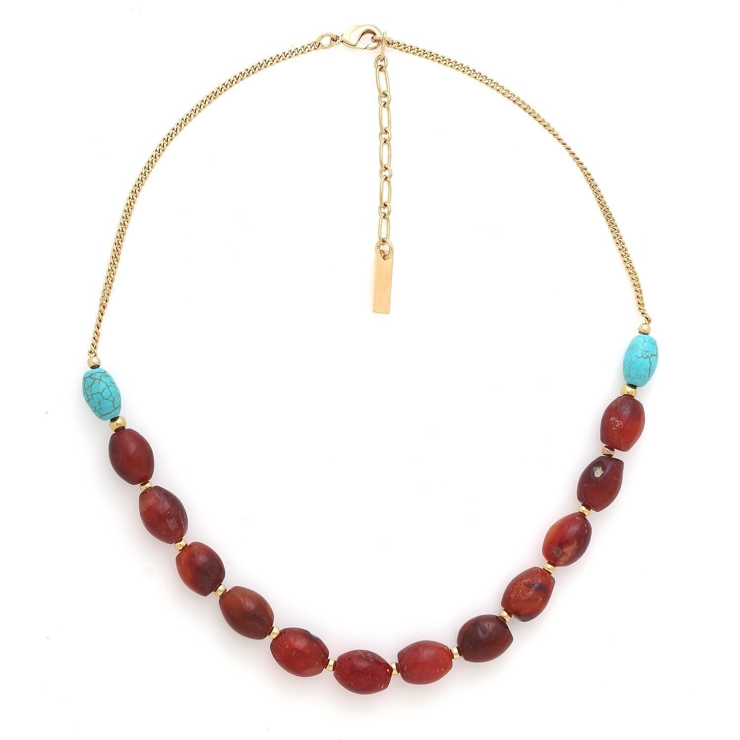 Collana corta SURABAYA con piccole perle di agata