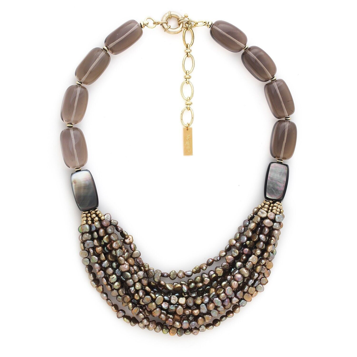 Collana bavaglino multifilo di perle L'ILE ROUSSE