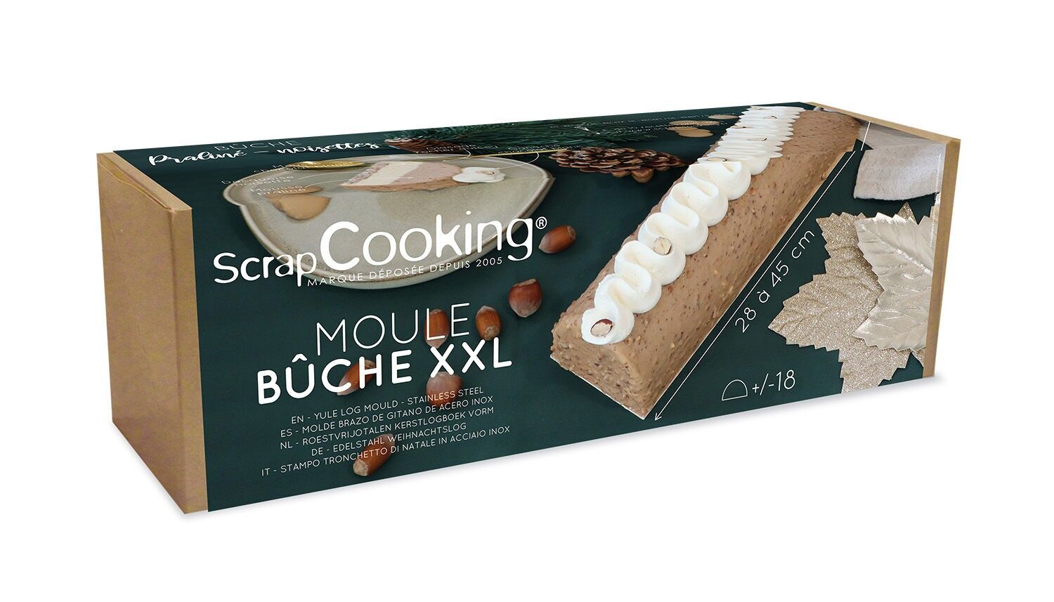 XXL stainless steel log mold