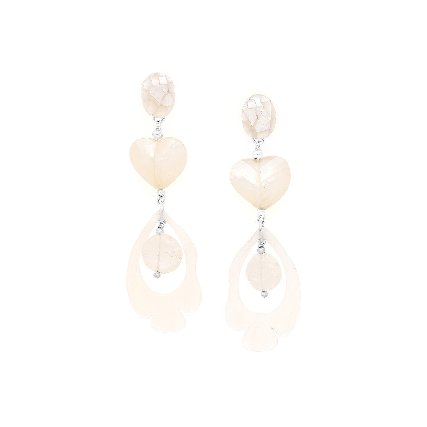 Orecchini a pressione lunghi a forma di pesce LES CYCLADES