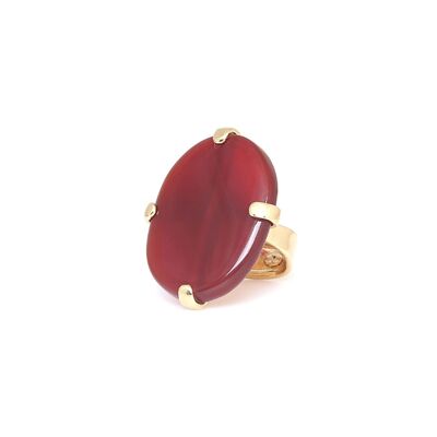 SURABAYA adjustable ring set with agate