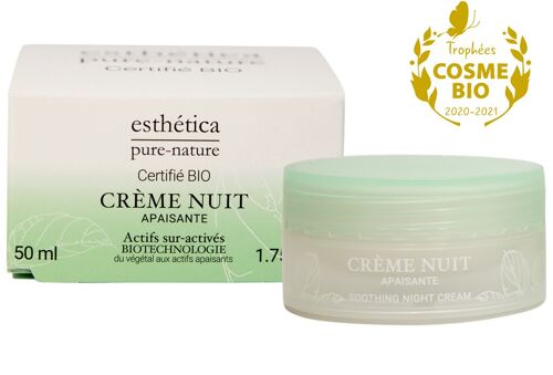 CREME NUIT APAISANTE - Certifiée BIO