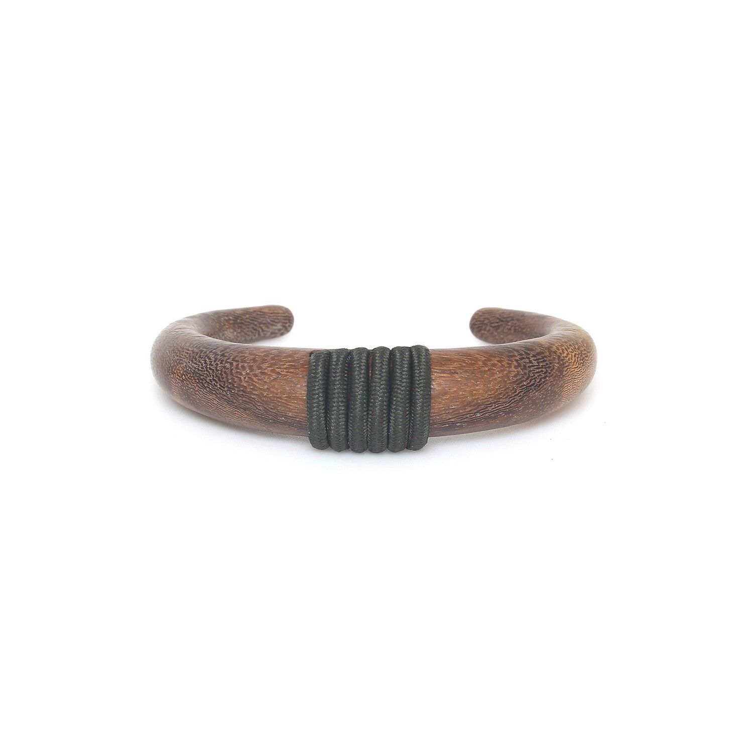 Bracciale rigido in legno KOMODO e cordino elastico