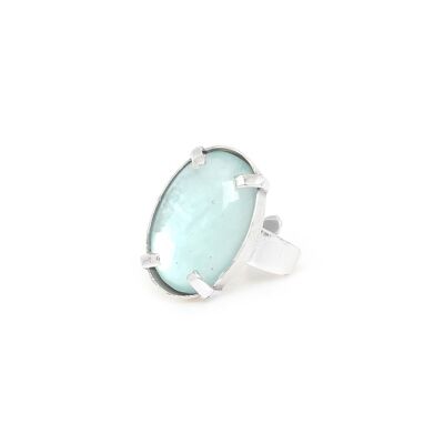 GOTBORG blue oval adjustable ring