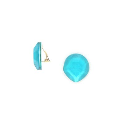 IZMIR boucles d'oreilles clips lagon