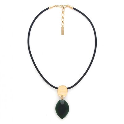 Collar con colgante de esmeralda pequeña IZMIR