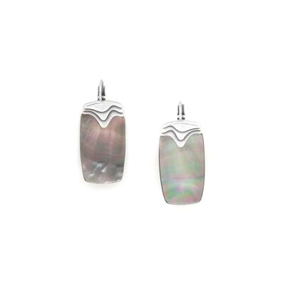 MINDORO boucles d'oreilles dorneuses rectangle
