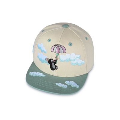 koaa – La Petite Taupe « Au-dessus des Nuages » – Snapback beige/bleu