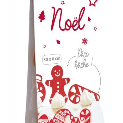 Déco bûche "Noël"