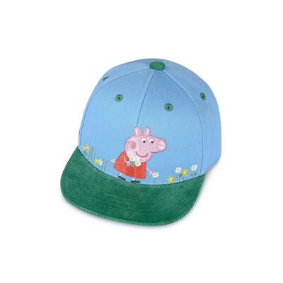 koaa – Peppa Pig « Spring » – Snapback bleu/vert Taille : 1-3 ans