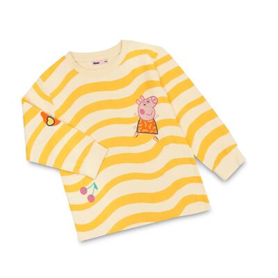 koaa – Peppa Pig “Fruit Punch” – manga larga crema/naranja