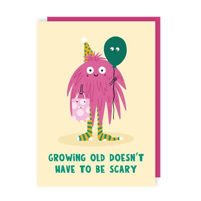 Invecchiare non deve essere spaventoso - Confezione da 6 biglietti di auguri di compleanno
