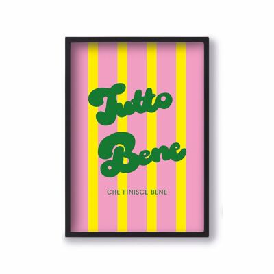 Póster A4 Tutto Bene Quartier Libre