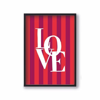 Póster A4 Love Quartier Libre