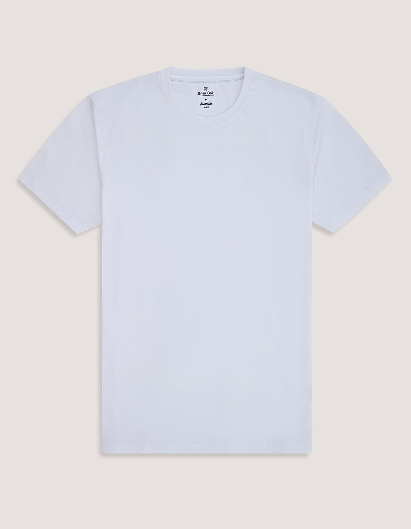 Camiseta blanca lisa de algodón