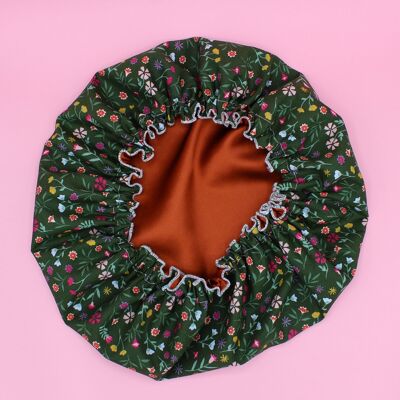 Gorro de seda para tratamiento - verde