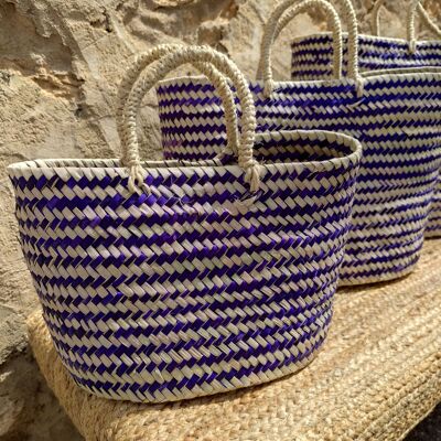BOLSO PALMA COLOR AZUL SET DE 3 UNIDADES