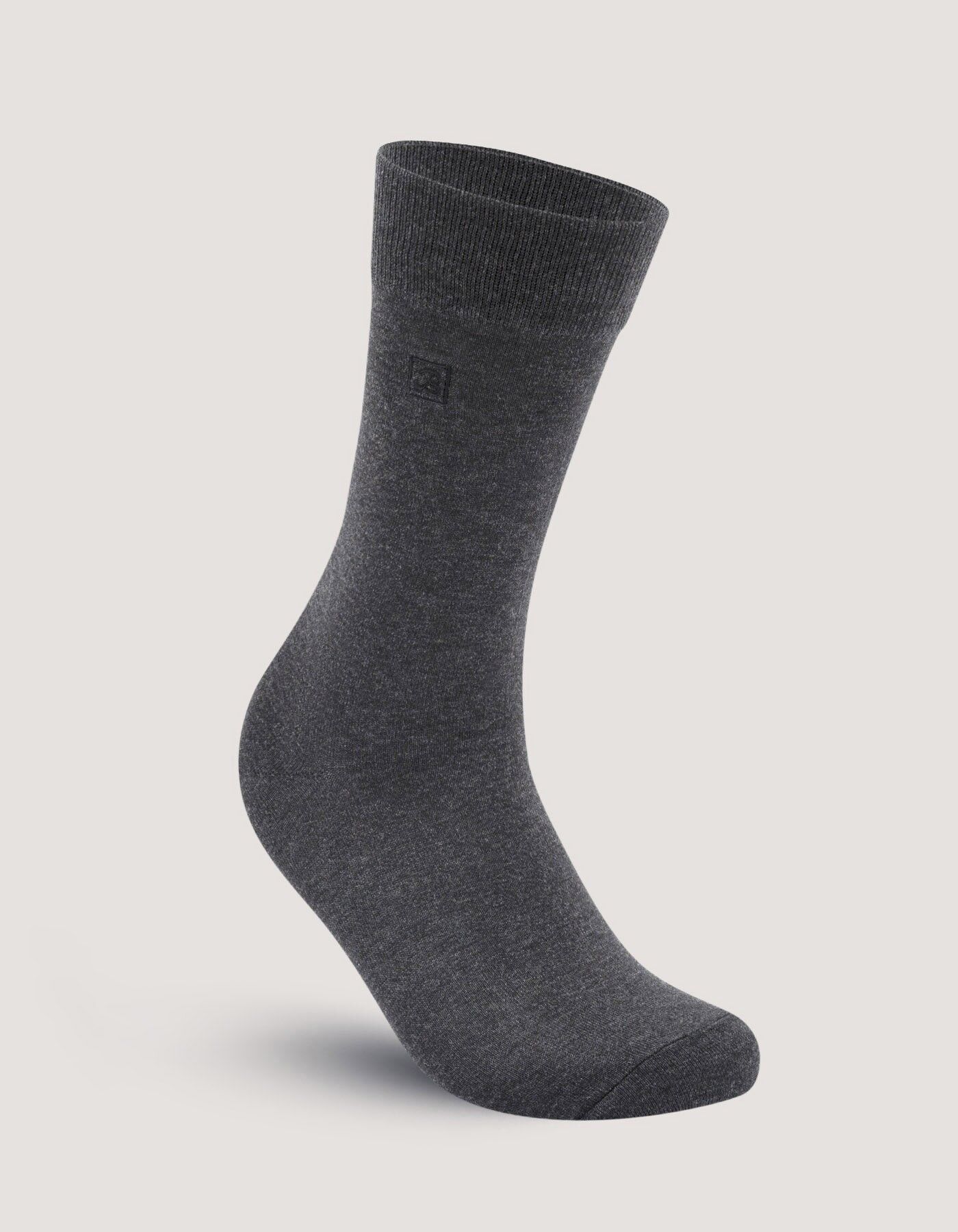 Anthrazitgraue, schlichte Premium-Socken