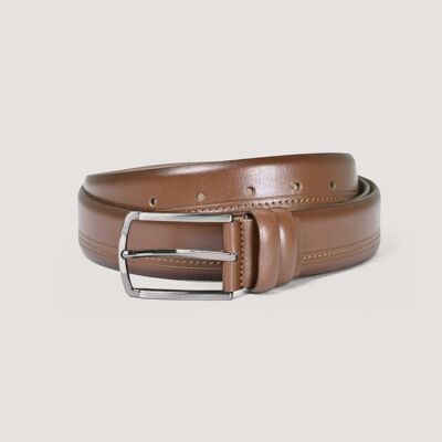 Men’s Genuine Brown Leather Belt