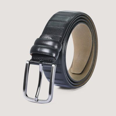 Formal Black Leather Belt