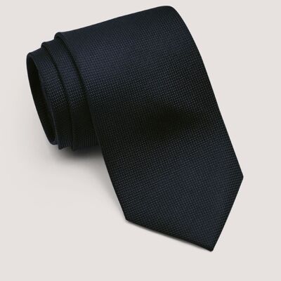 Black Self Printed Silk Tie
