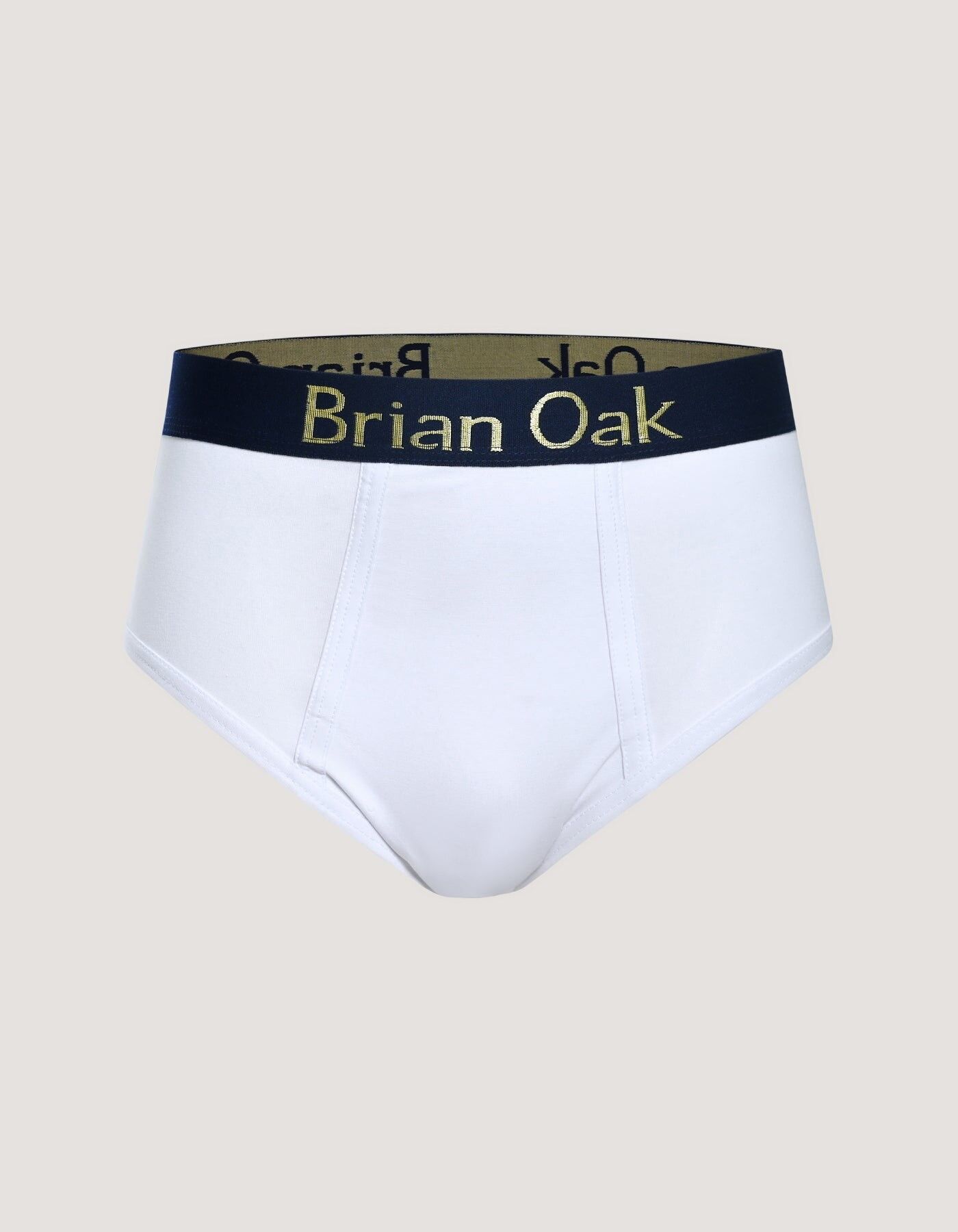 Slip en coton extensible blanc