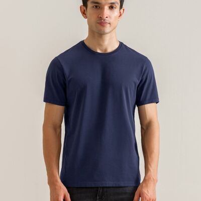 Camiseta de algodón puro Supima - Azul marino