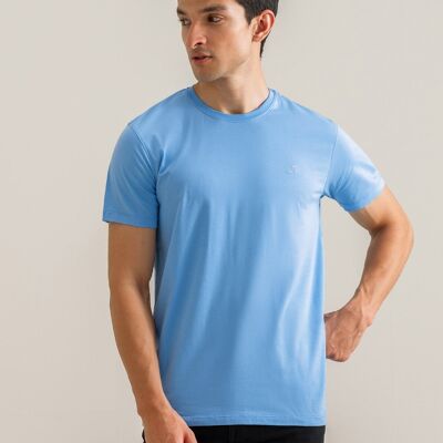 Camiseta de algodón premium – Azul cielo