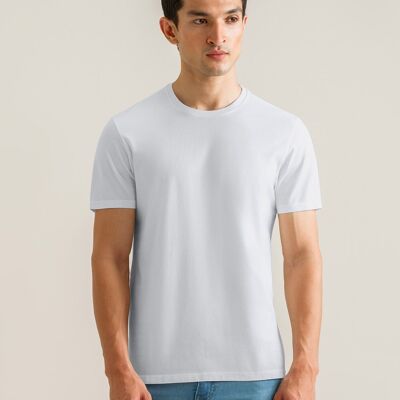 T-shirt blanc de qualité supérieure pour tous les jours