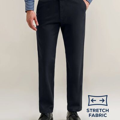 Pantalones chinos negros de corte elegante