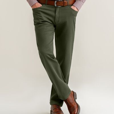 Denim de color Smart Fit – Verde oscuro