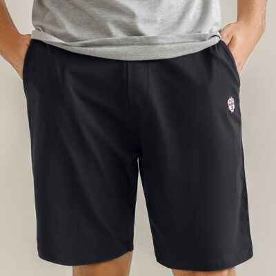 Short en jersey extensible confortable - Noir