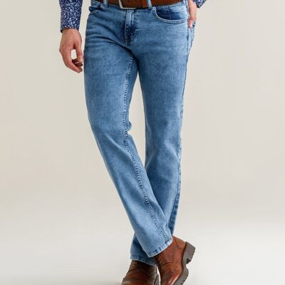 Jeans in denim azzurro chiaro Smart Fit