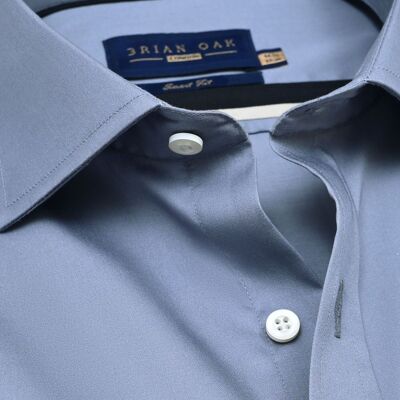 Camicia formale semplice Smart Fit - Grigio