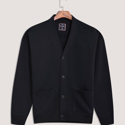 Cardigan noir à col châle