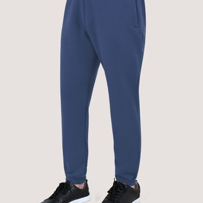Pantalones deportivos lisos de color azul medio