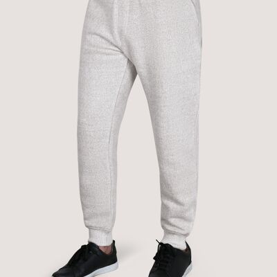 Joggers texturizados beige