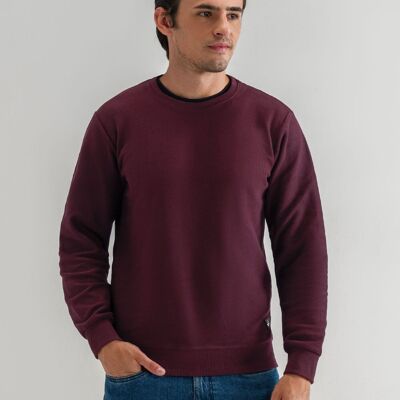 Maroon Terry Crewneck Sweatshirt