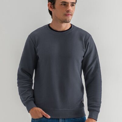 Charcoal Terry Crewneck Sweatshirt